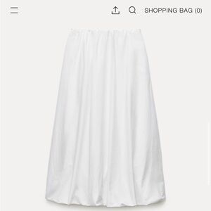 Zara midi bubble skirt
